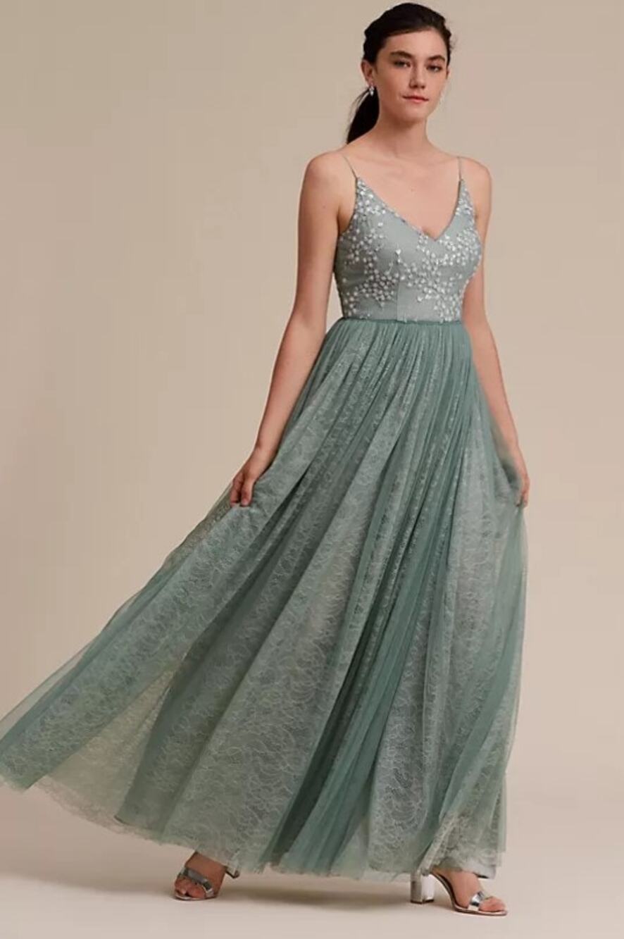Anthropologie x BHLDN Adrianna Papell Cluny Dress